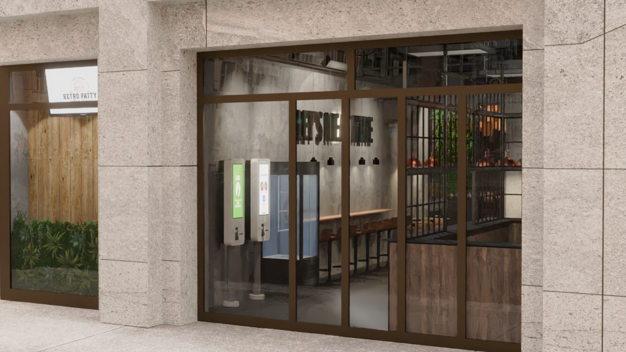3D-Modell Ladenansicht Außen